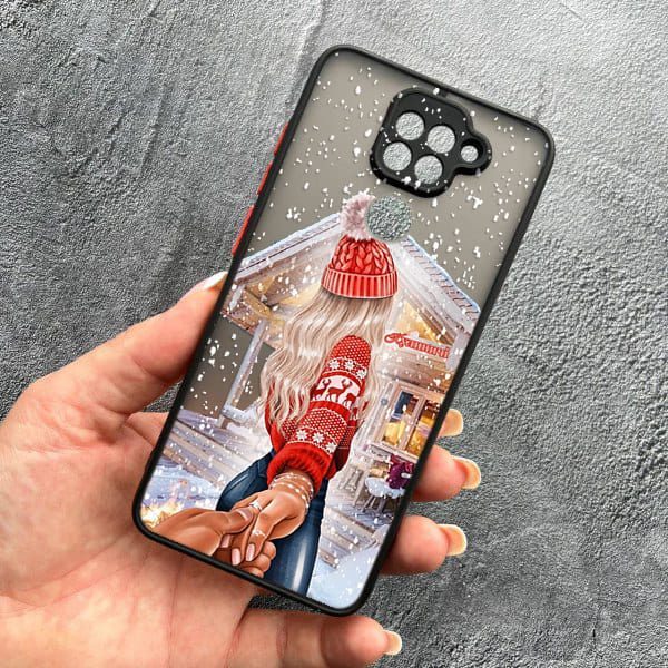 Чехол для Xiaomi Redmi Note 9 / Redmi 10X с защитой камеры новогодняя сказка