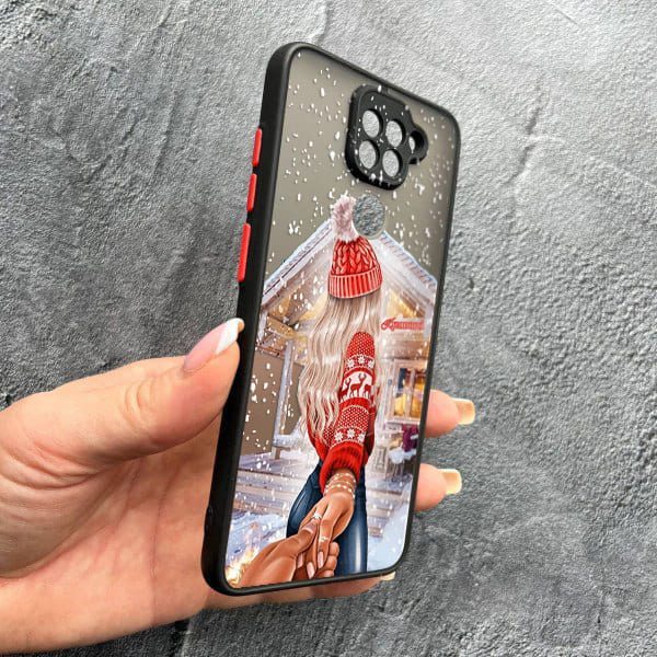 Чехол для Xiaomi Redmi Note 9 / Redmi 10X с защитой камеры новогодняя сказка