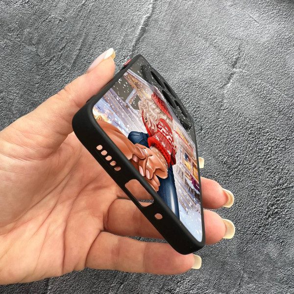 Чехол для Xiaomi Redmi 14C / Xiaomi Poco C75 с защитой камеры новогодняя сказка