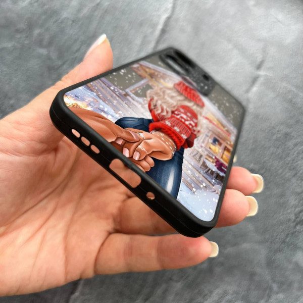 Чехол для Xiaomi Redmi 13C 4G / Poco C65 с защитой камеры новогодняя сказка