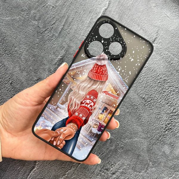 Чохол для Xiaomi Redmi 13 4G / Poco M6 4G з захистом камери новорічна казка