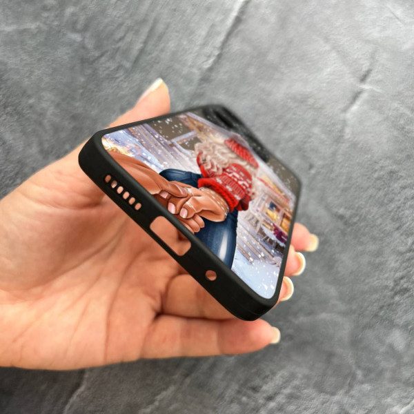 Чехол для Xiaomi Redmi 13 4G / Poco M6 4G с защитой камеры новогодняя сказка