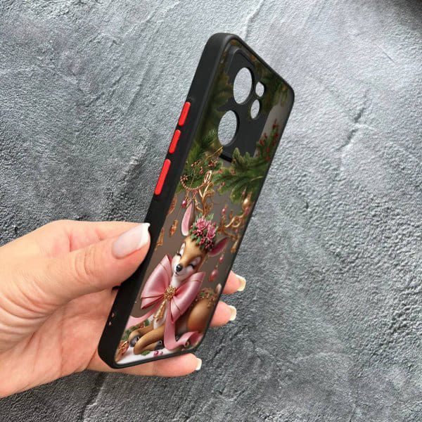 Чохол для Xiaomi 13T / 13T Pro новорічний з захистом камери Різдвяне оленятко
