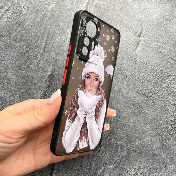 Чохол для Xiaomi 12 Lite з захистом камери новорічний зимовий подих