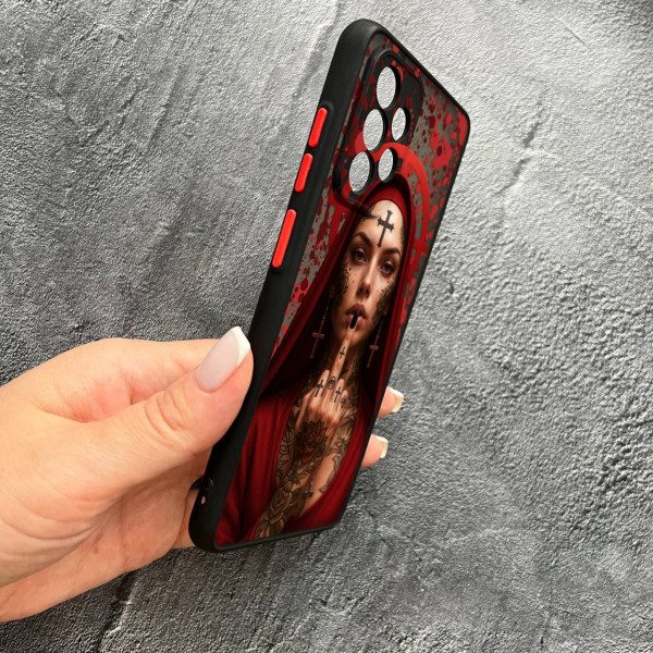 Чехол для Samsung Galaxy A32 (A326B) 5G с защитой камеры Монашка бунтарка