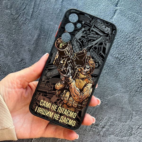 Чехол для Samsung Galaxy A05s с защитой камеры Военный Стингер