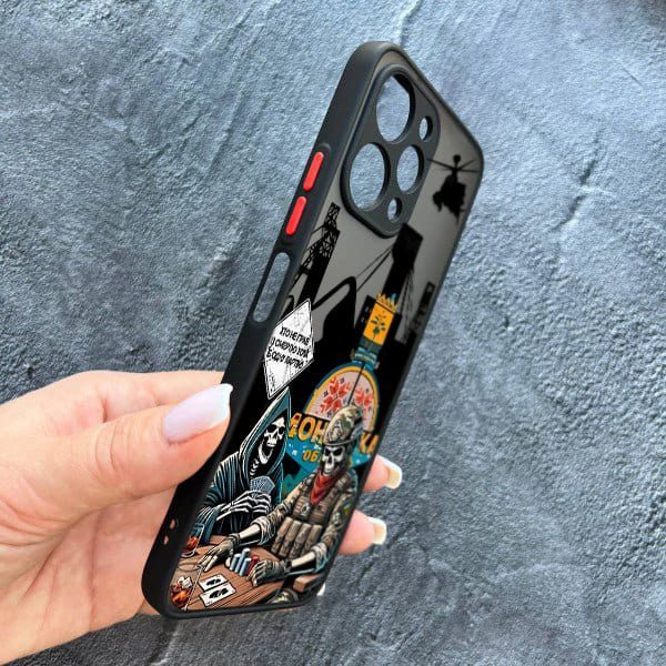 Чехол для Xiaomi Redmi 12 с защитой камеры боевой азарт