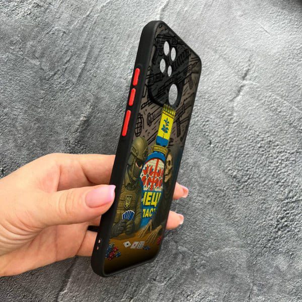 Чехол для Xiaomi Redmi 10C с защитой камеры военный игра со смертью