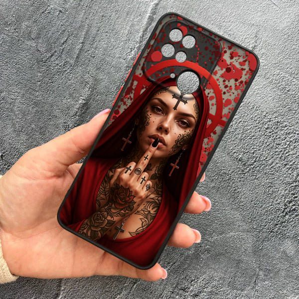 Чехол для Xiaomi Redmi 10C с защитой камеры Монашка бунтарка