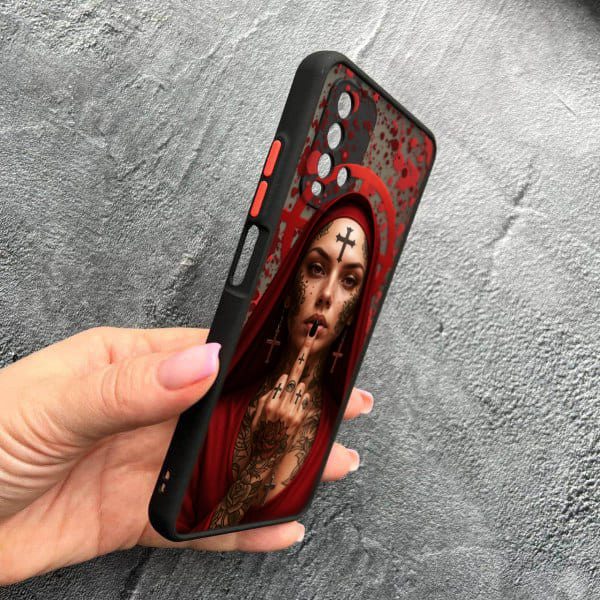 Чехол для Xiaomi Redmi 9T с защитой камеры Монашка бунтарка