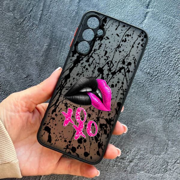 Чехол для Samsung Galaxy A17 с защитой камеры губы xoxo