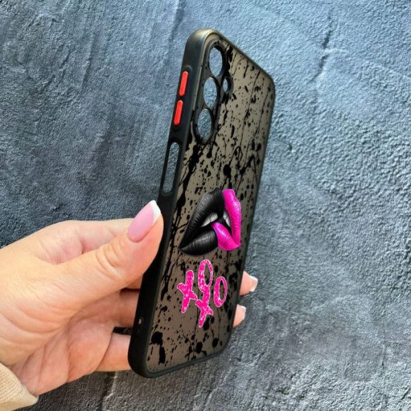 Чехол для Samsung Galaxy A17 с защитой камеры губы xoxo
