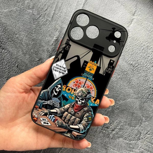 Чехол для iPhone 17 Pro Max с защитой камеры боевой азарт