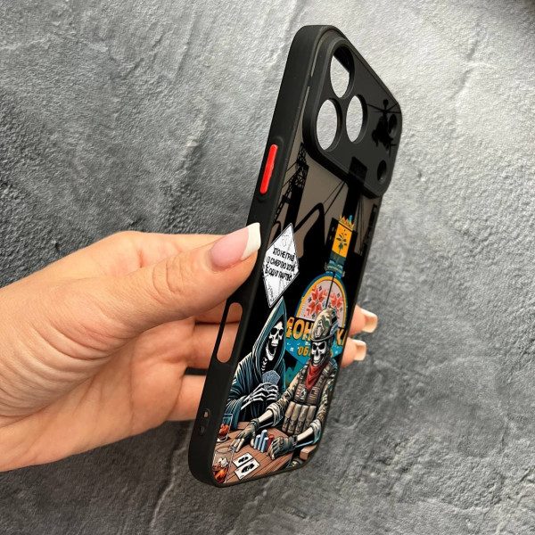 Чехол для iPhone 17 Pro Max с защитой камеры боевой азарт