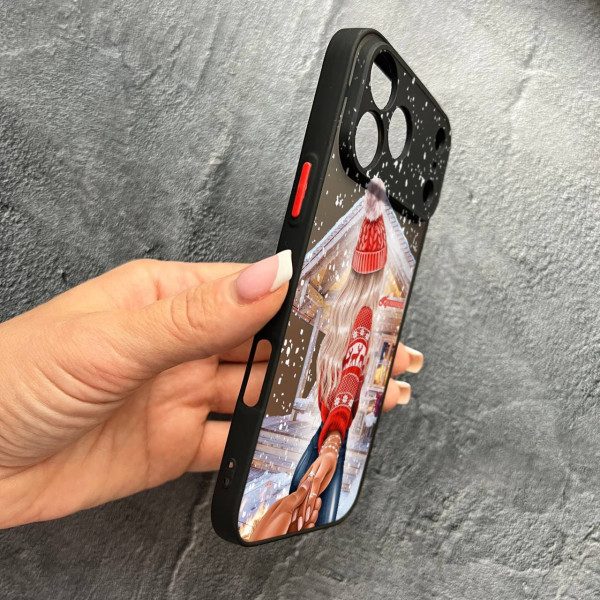 Чехол для iPhone 17 Pro Max с защитой камеры новогодняя сказка
