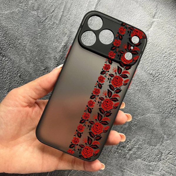 Чехол для iPhone 17 Pro Max с защитой камеры с вышиванкой Донеччина