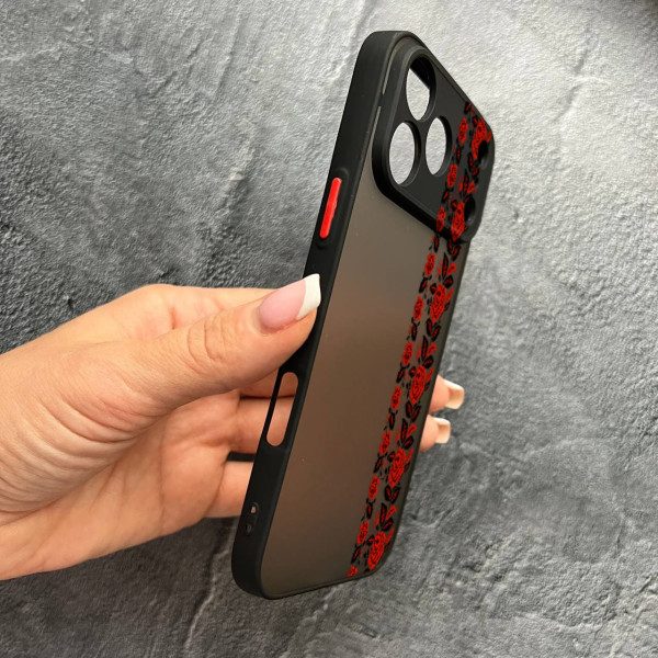 Чехол для iPhone 17 Pro Max с защитой камеры с вышиванкой Донеччина