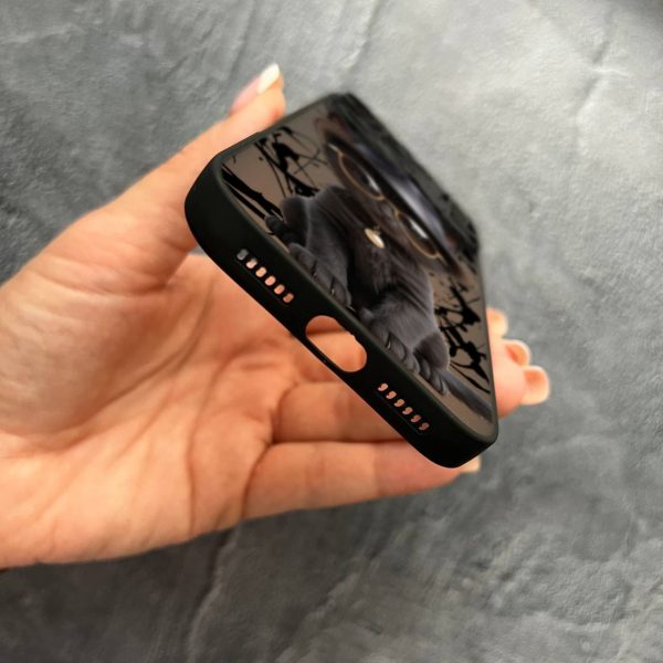 Чехол для iPhone 17 Pro Max с защитой камеры с котом в шляпе