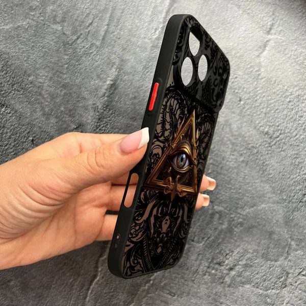 Чехол для iPhone 17 Pro Max с защитой камеры с масонским глазом