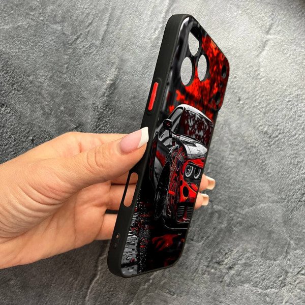 Чехол для iPhone 17 Pro Max с защитой камеры с принтом машины