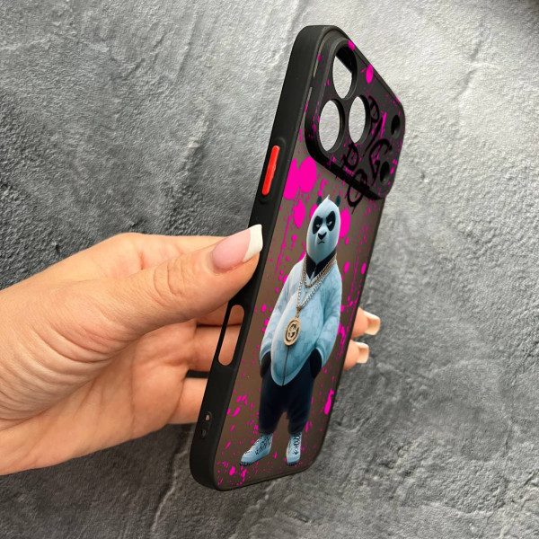 Чехол для iPhone 17 Pro Max с защитой камеры с пандой Кунг-Фу Big Po