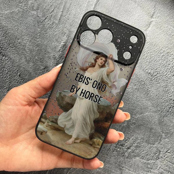 Чехол для iPhone 17 Pro Max с защитой камеры кастомный с дождем