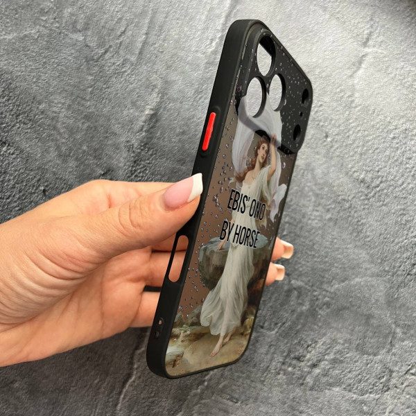 Чехол для iPhone 17 Pro Max с защитой камеры кастомный с дождем