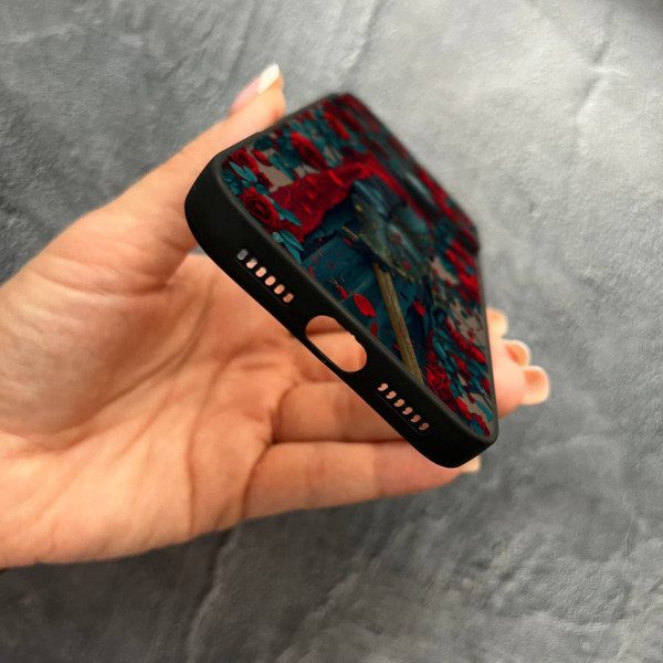 Чехол для iPhone 17 Pro Max с защитой камеры рыцарь в розах