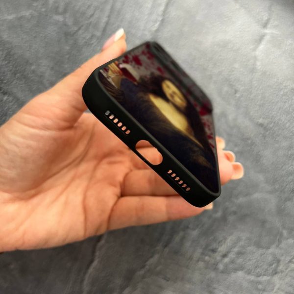 Чехол для iPhone 17 Pro Max с защитой камеры Мона Лиза с вином