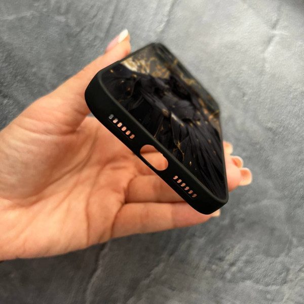 Чехол для iPhone 17 Pro Max с защитой камеры черный рыцарь