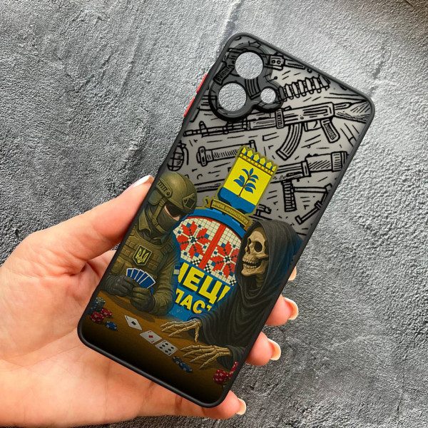 Чехол для Samsung Galaxy A07 с защитой камеры военный игра со смертью
