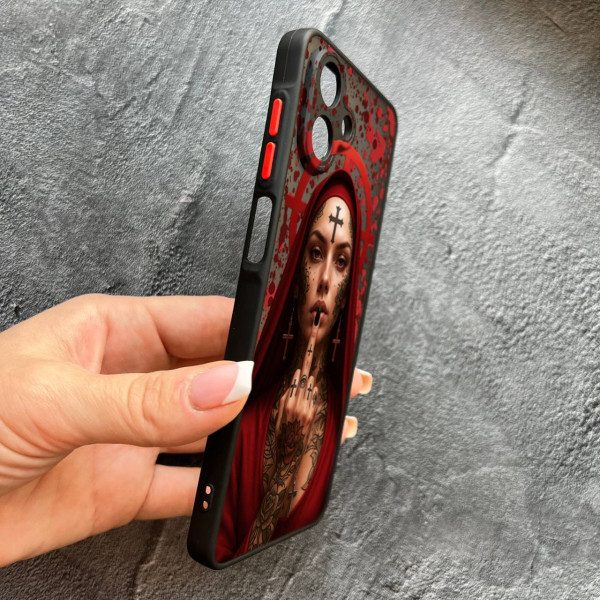 Чехол для Samsung Galaxy A07 с защитой камеры Монашка бунтарка