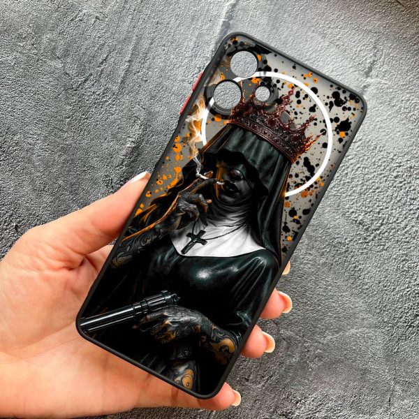 Чехол для Samsung Galaxy A07 с защитой камеры Черная королева