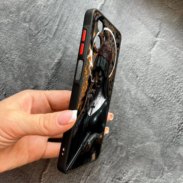 Чехол для Samsung Galaxy A07 с защитой камеры Черная королева