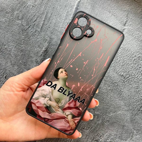 Чехол для Samsung Galaxy A07 с защитой камеры кастомный с юмором