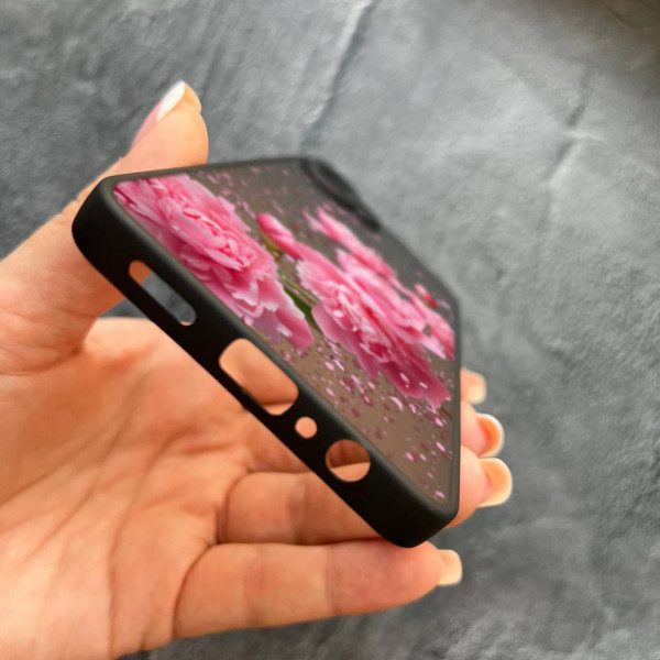 Чехол для Samsung Galaxy A07 с защитой камеры пионы весенние