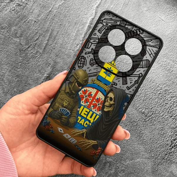Чехол для Xiaomi Redmi Note 15 Pro 5G с защитой камеры военный игра со смертью
