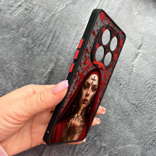 Чехол для Xiaomi Redmi Note 15 Pro Plus 5G с защитой камеры Монашка бунтарка