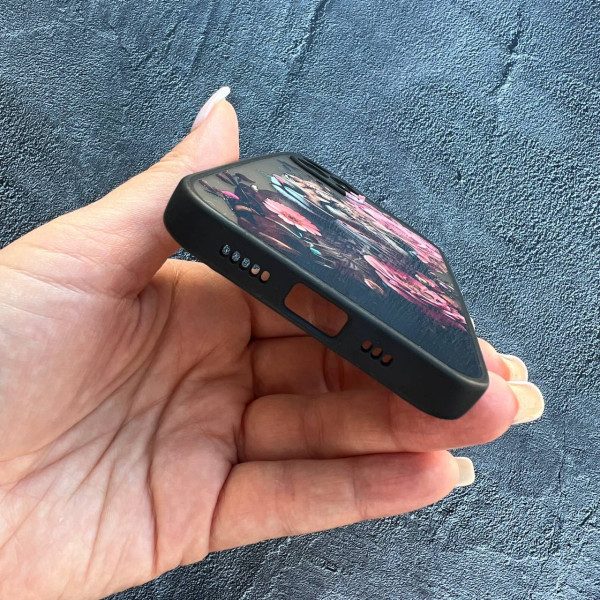 Чехол для iPhone 12 Pro леопард в цветах