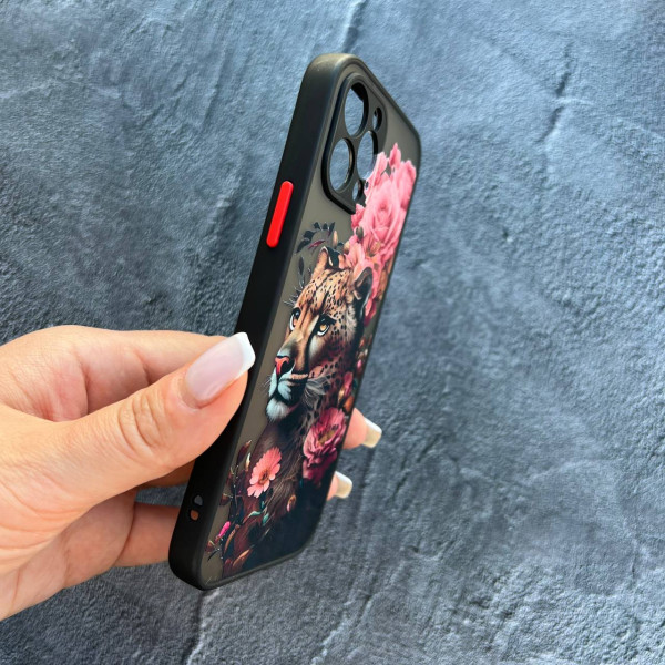 Чохол для iPhone 12 Pro леопард у квітах