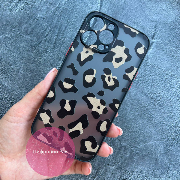Чохол для IPhone 13 Pro Max леопард шоколадний 