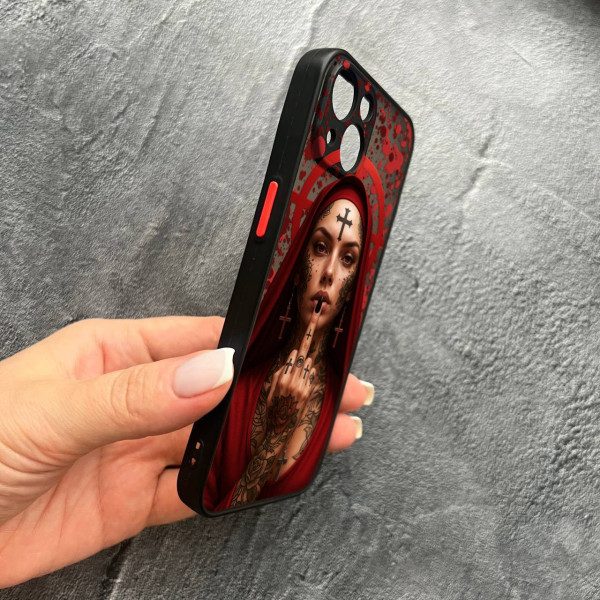 Чехол для iPhone 13 с защитой камеры Монашка бунтарка