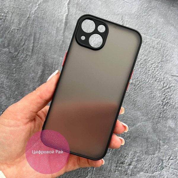 Чехол для iPhone 13 матовый пластик без дизайна