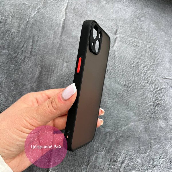 Чехол для iPhone 13 матовый пластик без дизайна
