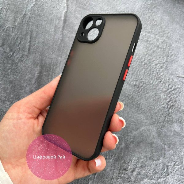 Чехол для iPhone 13 матовый пластик без дизайна
