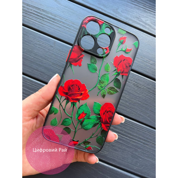 Чохол для iPhone 14 Pro Max червоні троянди