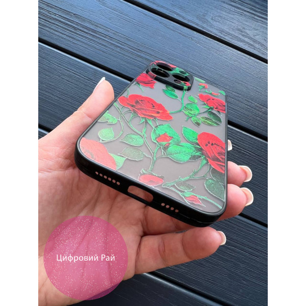Чохол для iPhone 14 Pro Max червоні троянди