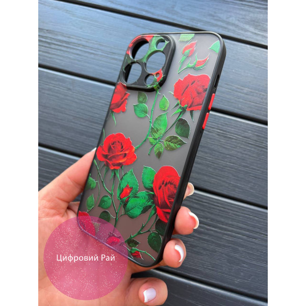 Чохол для iPhone 14 Pro Max червоні троянди