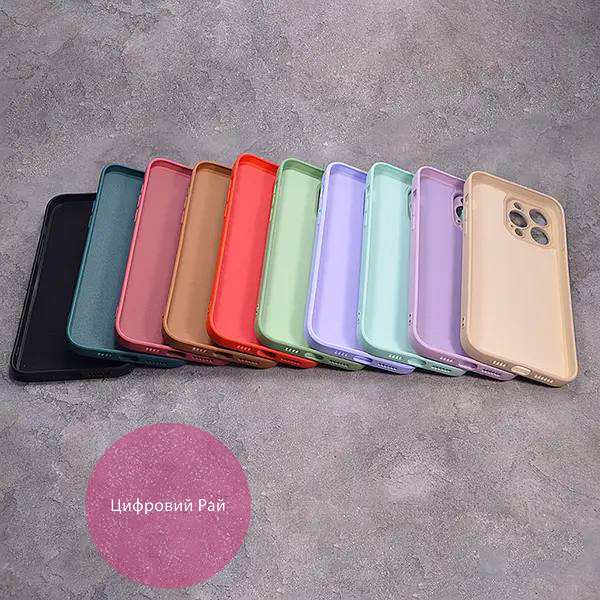 Однотонний чохол для iPhone 14 Pro Max з soft-touch покриттям і мікрофіброю всередині