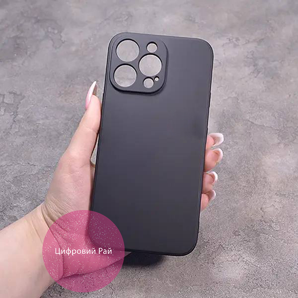 Однотонний чохол для iPhone 14 Pro Max з soft-touch покриттям і мікрофіброю всередині